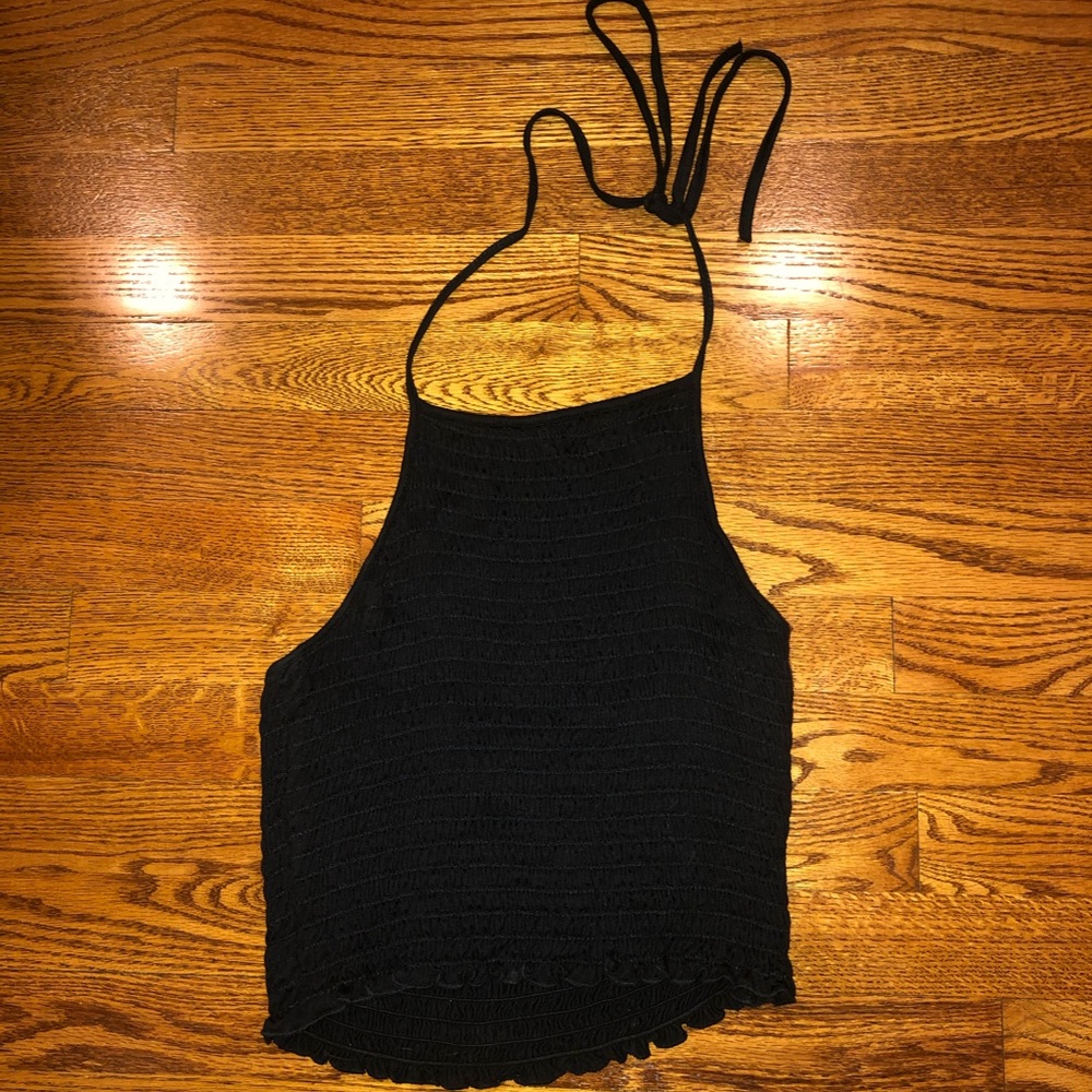 black crop top